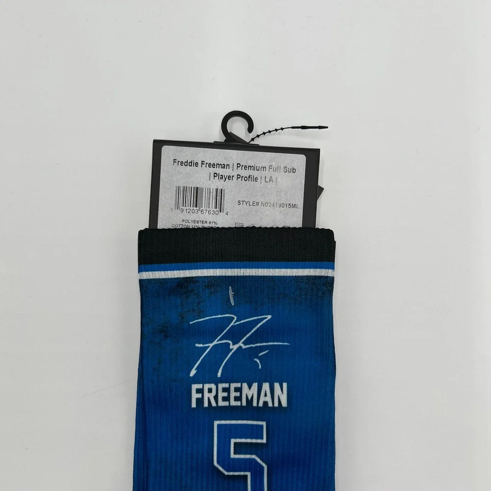 Strideline Freddie Freeman Los Angeles Dodgers MLB Crew Socks Size M/L New